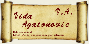 Vida Agatonović vizit kartica